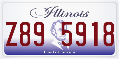 IL license plate Z895918