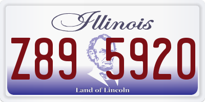 IL license plate Z895920
