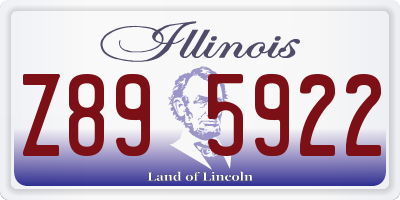 IL license plate Z895922