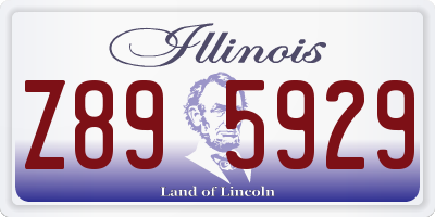 IL license plate Z895929