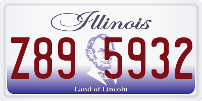 IL license plate Z895932