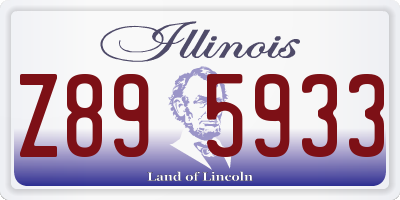 IL license plate Z895933