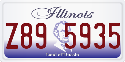IL license plate Z895935
