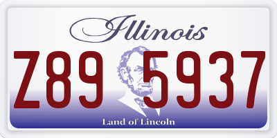 IL license plate Z895937