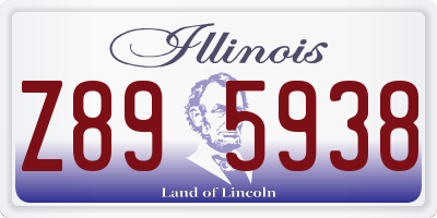 IL license plate Z895938