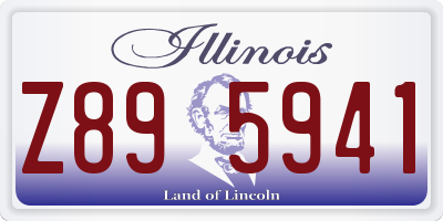 IL license plate Z895941