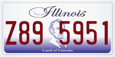 IL license plate Z895951