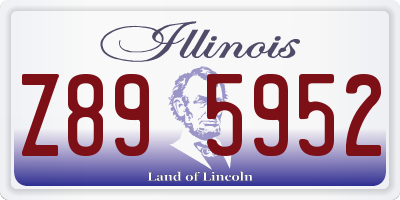 IL license plate Z895952