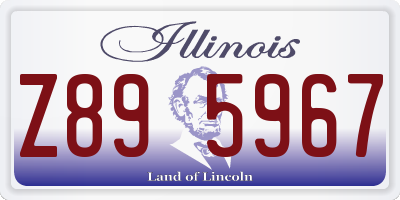 IL license plate Z895967