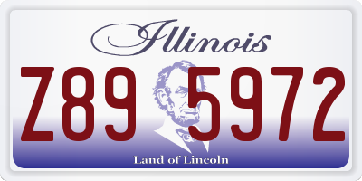 IL license plate Z895972