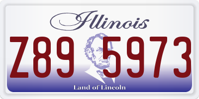 IL license plate Z895973