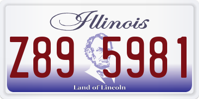 IL license plate Z895981