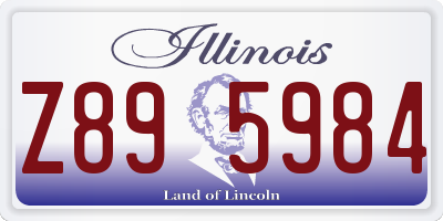 IL license plate Z895984