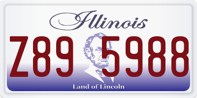 IL license plate Z895988