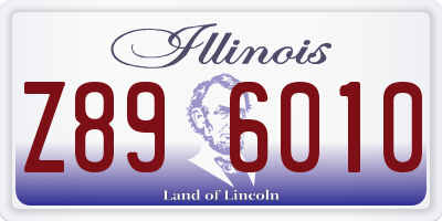 IL license plate Z896010