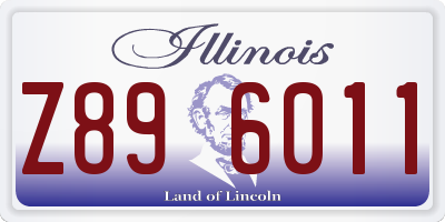 IL license plate Z896011