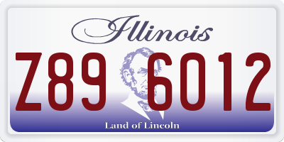 IL license plate Z896012