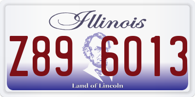 IL license plate Z896013