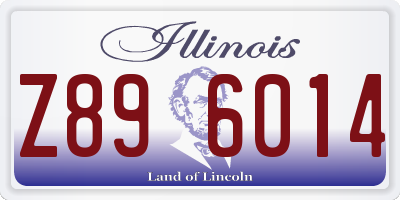 IL license plate Z896014