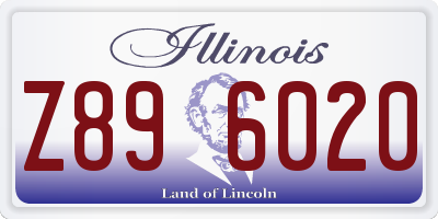IL license plate Z896020