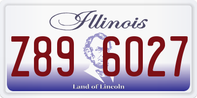 IL license plate Z896027