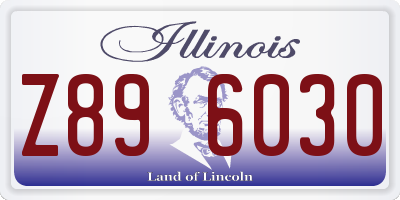 IL license plate Z896030