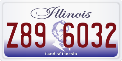 IL license plate Z896032