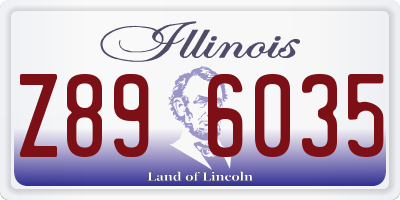 IL license plate Z896035