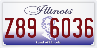 IL license plate Z896036
