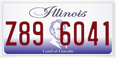 IL license plate Z896041