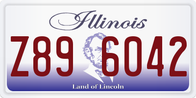 IL license plate Z896042