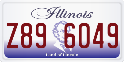 IL license plate Z896049