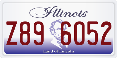 IL license plate Z896052