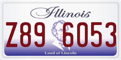 IL license plate Z896053
