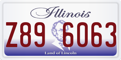 IL license plate Z896063