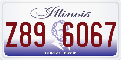 IL license plate Z896067
