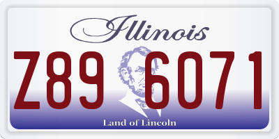 IL license plate Z896071