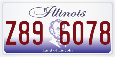 IL license plate Z896078