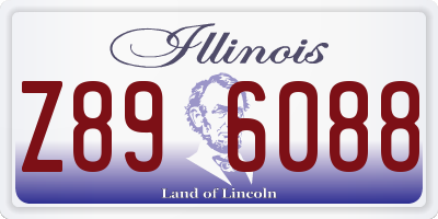 IL license plate Z896088