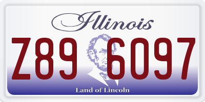 IL license plate Z896097