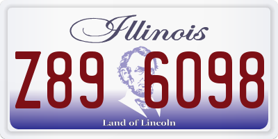 IL license plate Z896098