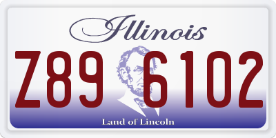 IL license plate Z896102