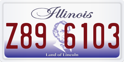 IL license plate Z896103