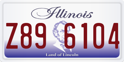 IL license plate Z896104