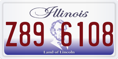 IL license plate Z896108