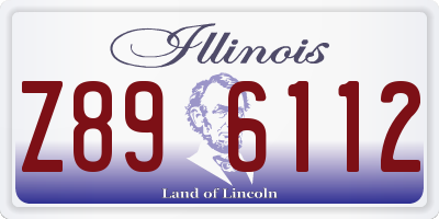 IL license plate Z896112