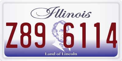 IL license plate Z896114