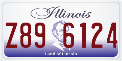IL license plate Z896124