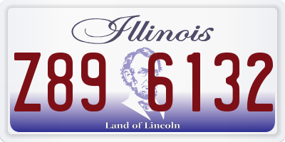 IL license plate Z896132