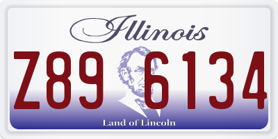 IL license plate Z896134